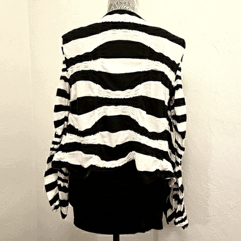 Free People Commotion Striped Crinkle Cardigan, Size Medium View 4